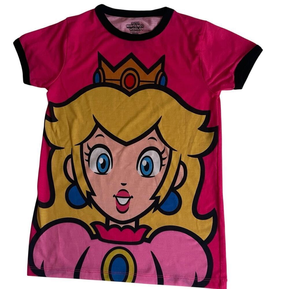 SUPER MARIO NINTENDO WORLD UNIVERSAL STUDIOS T-SHIRT PRINCESS PEACH SZ XS GAMER